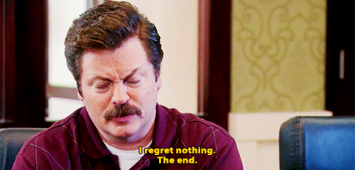 Swanson regrets nothing. 