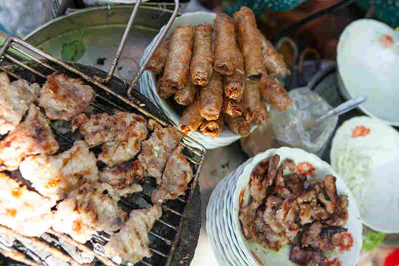 Saïgon street food - Bun Thit Nuong 