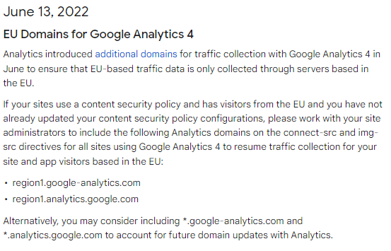 EU Domains for Google Analytics 4