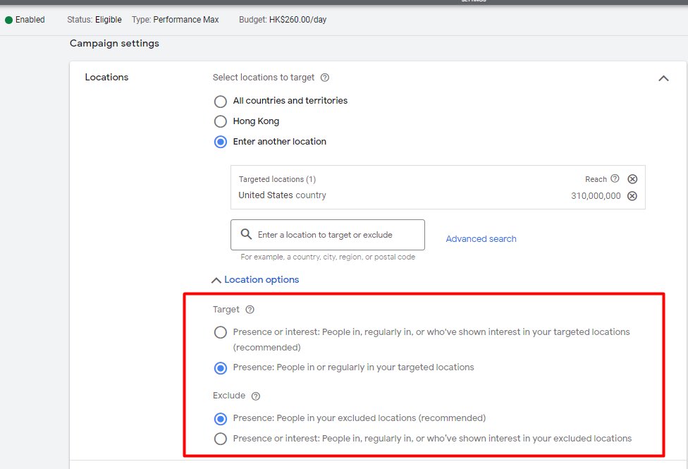 New Improved Google Ads Location Targeting Options