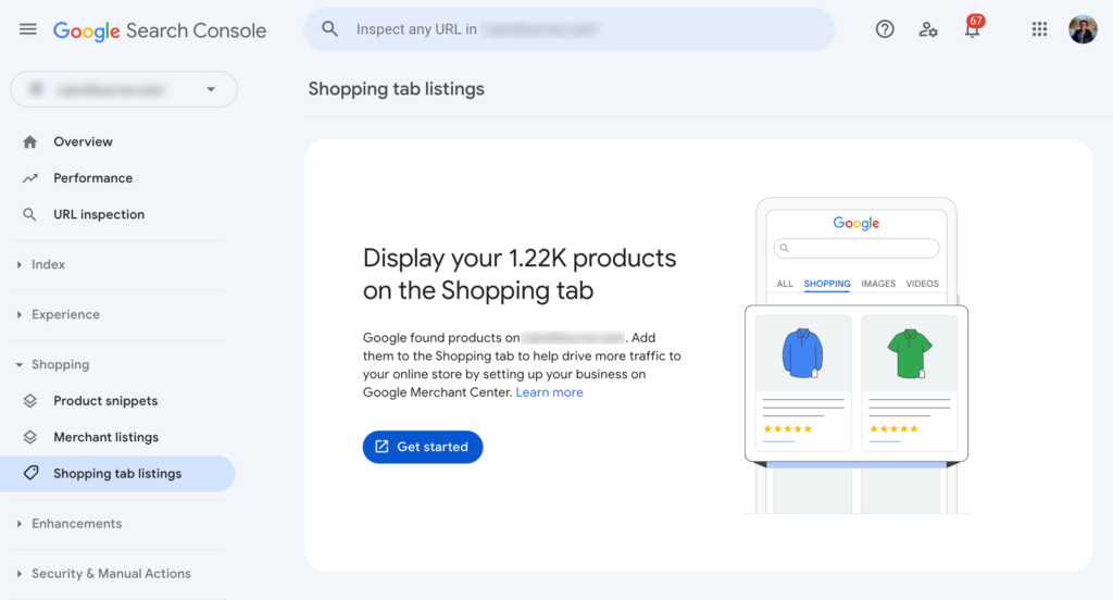 Search Console Introduces Shopping Tab Listings Section