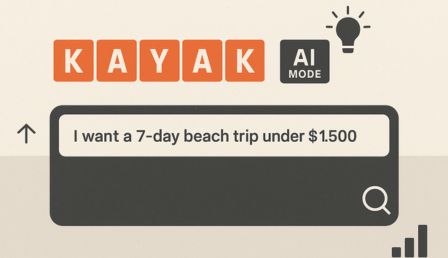 Google… No. Kayak launches AI Mode